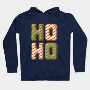 Hoho Christmas Cookies Lettering Hoodie